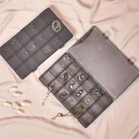 18 Bölmeli Dikdörtgen  Yüzük, Çoklu Kolye, Bileklik DüzenleyiciTakı Organizeri Takı Kutusu