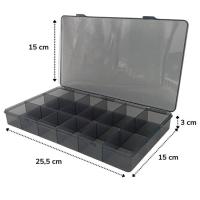 18 Bölmeli Dikdörtgen  Yüzük, Çoklu Kolye, Bileklik DüzenleyiciTakı Organizeri Takı Kutusu