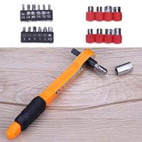 22 Parça Tornavida Seti Esnek Kıvrılır Cırcır Kollu Lokma Ucu Seti Snake Bits Uçlu