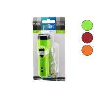 2IN1   3W LED - UV LED   USB ŞARJLI   MİNİ  EL FENERİ  MAX: 350 LUMEN PT-9675