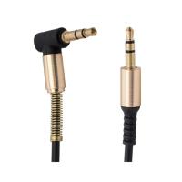 3.5 Mm Metal Başlıklı Erkek/Erkek L Uçlu Jack Girişli Aux Stereo Ses Aktarma Kablosu