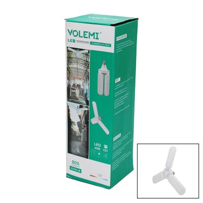 3 KOLLU 30W=270W - E27 BEYAZ LED AMPUL 2400LM - 6500K - 15CMX 3 KANAT SR-2430