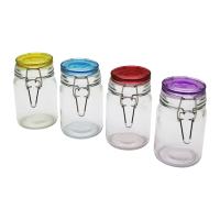 4 PARÇA METAL KİLİTLİ CAM KAVANOZ