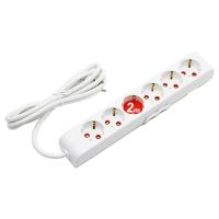 6LI - 2MT UZATMA KABLO - TOPRAKLI GRUP PRİZ