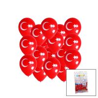 BAYRAKLI BALON  10 İNÇ - 26CM - 100PCS