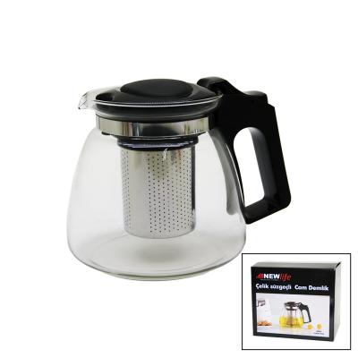 CAM DEMLİK 900ML - SİYAH VEYA BEYAZ GÖNDERİLİR