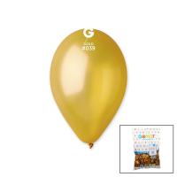 GM-110-39 METALİK - ALTIN BALON 11&apos;&apos; - 28CM - 100 PARÇA