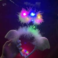 Işıklı Kulaklı Melek Lüks Parti Tacı 20x18 cm