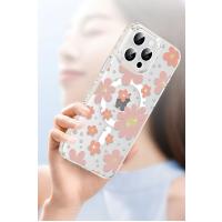 Joko Apple iPhone 14 Pro Max Floral Magsafe Kapak - Beyaz