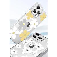 Joko Apple iPhone 15 Floral Magsafe Kapak - Beyaz
