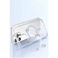 Joko Apple iPhone 14 Move Taşlı Magsafe Kapak - Natural Grey