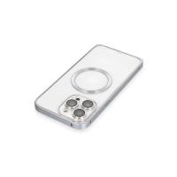 Joko iPhone 15 Pro Kılıf Metal Bumper Magneticsafe Kapak - Gri