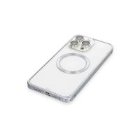 Joko iPhone 15 Pro Kılıf Metal Bumper Magneticsafe Kapak - Gri
