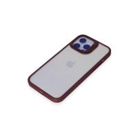 Joko iPhone 13 Pro Max Kılıf Roblox Lens Standlı Kapak - Bordo
