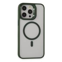 Joko iPhone 15 Pro Max Kılıf Roblox Lens Magsafe Standlı Kapak - Koyu Yeşil