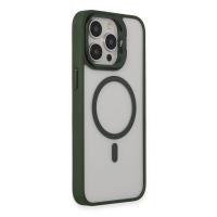 Joko iPhone 15 Pro Max Kılıf Roblox Lens Magsafe Standlı Kapak - Koyu Yeşil
