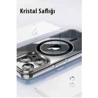 Joko iPhone 15 Pro Max Kılıf Crystal Magsafe Kapak - Şeffaf