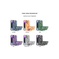 Joko iPhone 14 Pro Kılıf Flet Lens Magsafe Kapak - Koyu Yeşil