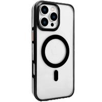 Joko iPhone 16 Pro Max Gleam PC Sert Magsafe Kılıf - Şeffaf-Siyah