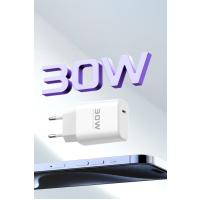 Joko JK89 30W Type-C Çıkışlı Ekstra DC66 1M Type-C to Lightning  Kablolu PD Şarj Cihazı - Beyaz