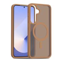 Joko Samsung Galaxy S25 Jota Magsafe Kapak - Kahverengi