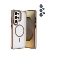 Joko Samsung Galaxy S25 Ultra Flet Lens Magsafe Kapak - Gold