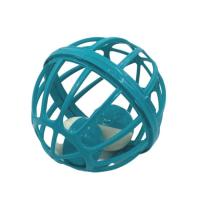 Kediler İçin Çanlı Renkli Tekerlekli İçinde Top Olan Kafes Şeklinde  Evcil Hayvan Oyuncağı