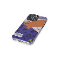 Keep Off iPhone 14 Pro Max Kılıf Cat Desenli Kapak - Cat - 4