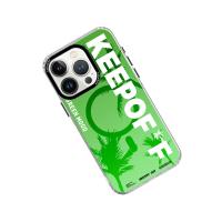 Keep Off iPhone 15 Pro Summer Travel Magsafe Kapak - Green Mood