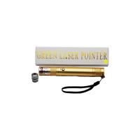 LAZER POINTER USB Lİ - GOLD YEŞİL LAZER METAL KASA BEYAZ KUTU