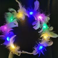 Led Işıklı Rengarenk Yanan 3 Fonksiyonlu Otrişli Parti Tacı Renkli 12x12 cm