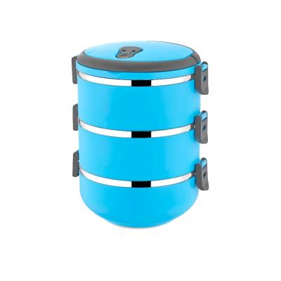 MAVİ 3LÜ SEFER TASI SAKLAMA KABI 1.8LT