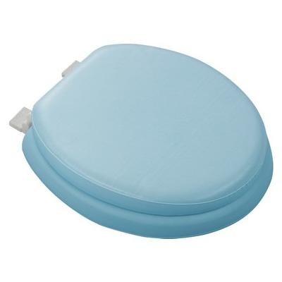 MAVİ YUMUŞAK KLOZET KAPAK BÜYÜK PUF  42x41 cm