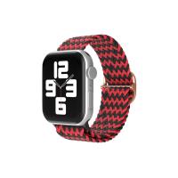 Newface Apple Watch 42mm Star Kordon - Zigzag Kırmızı-Siyah