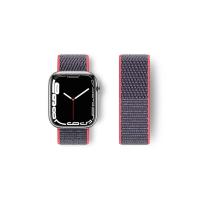 Newface Apple Watch 42mm Hasırlı Cırtcırtlı Kordon - Pembe