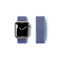 Newface Apple Watch 42mm Hasırlı Cırtcırtlı Kordon - Mor