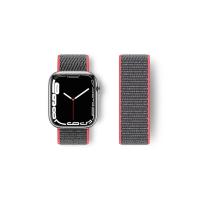 Newface Apple Watch 38mm Hasırlı Cırtcırtlı Kordon - Pembe