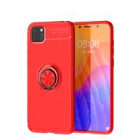 Newface Huawei Y5P Kılıf Range Yüzüklü Silikon - Kırmızı