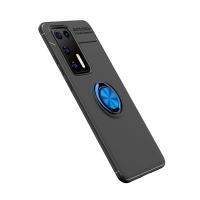 Newface Huawei P40 Kılıf Range Yüzüklü Silikon - Siyah-Mavi