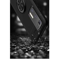 Newface Huawei P40 Kılıf Range Yüzüklü Silikon - Siyah-Mavi