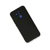 Newface Huawei Mate 20 Lite Kılıf Nano içi Kadife Silikon - Siyah