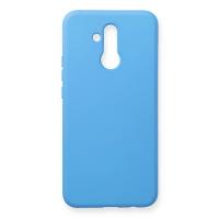 Newface Huawei Mate 20 Lite Kılıf Nano içi Kadife Silikon - Mavi