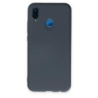Newface Huawei P20 Lite Kılıf Nano içi Kadife Silikon - Gri