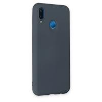 Newface Huawei P20 Lite Kılıf Nano içi Kadife Silikon - Gri