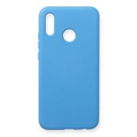 Newface Huawei P20 Lite Kılıf Nano içi Kadife Silikon - Mavi