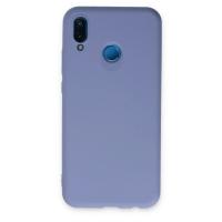 Newface Huawei P20 Lite Kılıf Nano içi Kadife Silikon - Lila