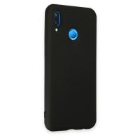 Newface Huawei P20 Lite Kılıf Nano içi Kadife Silikon - Siyah