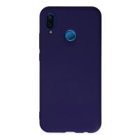 Newface Huawei P20 Lite Kılıf Nano içi Kadife Silikon - Mor