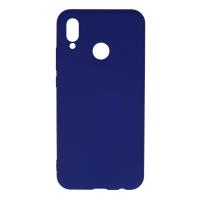 Newface Huawei P20 Lite Kılıf Nano içi Kadife Silikon - Koyu Mavi