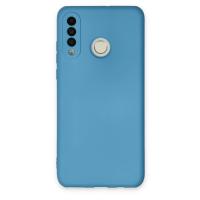 Newface Huawei P30 Lite Kılıf Nano içi Kadife Silikon - Mavi
